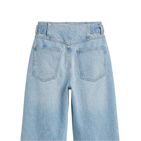 We The Free Light Wash Denim Culottes - Picture 2 of 3